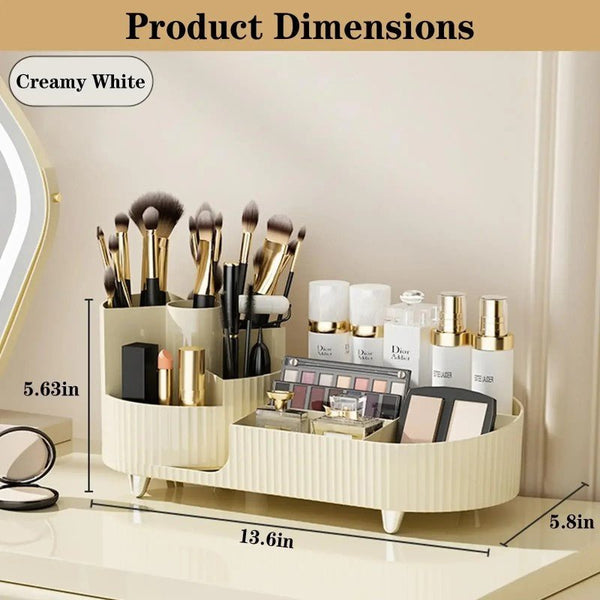 ﻿LiTe Makeup Organiser - Large - Beige - Happee Shoppee