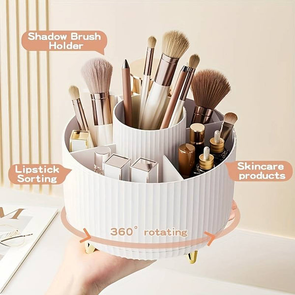 ﻿LiTe Makeup Organiser - Large - Beige - Happee Shoppee